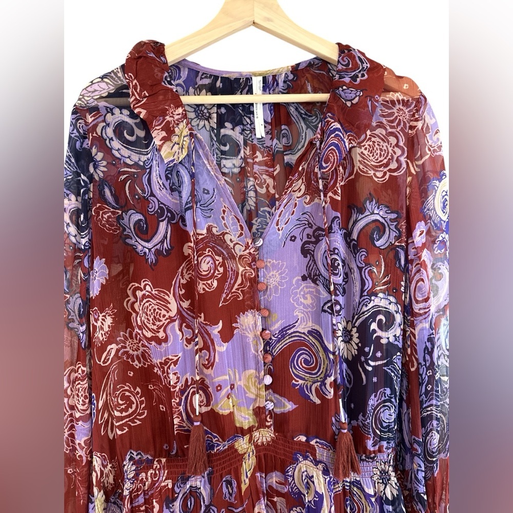 Anthropologie Maeve The Marais chiffon mini dress - Picture 8 of 14